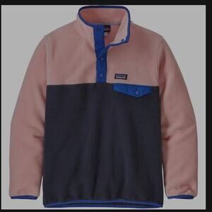 Patagonia Lightweight Synch Snap-T Pullover Fleece Top Girls Size  Xxl (14-16)